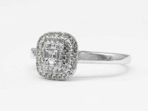 Infinity X.O Diamond Ring in Sterling Silver